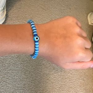 Blue evil eye bracelet